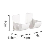 Boxtoday 4/2pcs Kitchen Bath Wall Mount Plastic Poly Trash Waste Bag Roll Holder Dispenser Freshness Film Roll Storage Rack for Closet