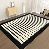 Boxtoday Artistic Piano Keys Carpet Creative Stripes Living Room Carpets Geometric Luxurious Decorative Rugs Comfortable Soft Bedroom Rug