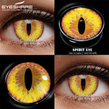 Boxtoday 1 Pair Cosplay Contact Lenses for Eyes New Arrival Blue Yellow Halloween Lenses Crazy Lens for Eyes Beauty Makeup