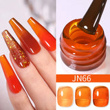 Boxtoday 10ml Blood Red Jelly Gel Nail Polish Halloween Nails Art Gel Polish Sheer Translucent Nail Gel for Winter Manicure