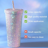 Boxtoday Bling Thermal Bottle 750ml Glitter Diamond Bottle Tumbler Lid Water Water Diamond Bottle With Straw Glitter With Cleaning Brush