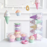 Boxtoday 5/6pcs Macaron Ice Cream Cake Donut Pendant Christmas Tree Hanging Decoration Kids New Year Gifts Home Party Noel Navidad 2024