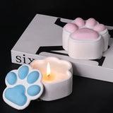 Boxtoday Cat Claw Storage Box Silicone Mold DIY with Lid Candle Jar Crafts Making Plaster Concrete Resin Ashtray Casting Molds Home Decor