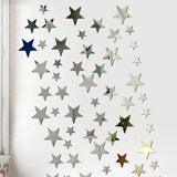 Boxtoday 20pcs Star Wall Sticker 3D Acrylic Irregular Mirror Vanity Living Room Decoration Cartoon Wall Stickers for Kids Room Home Decor