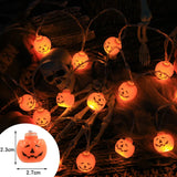 Boxtoday Halloween Decoration Led Light String Pumpkin Skull Head Eyeball Shaped Lamp String  Trick Or Treat Lantern Horror Halloween Day