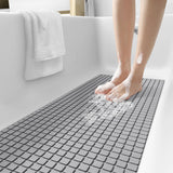 Boxtoday PVC Anti-skid Bath Mats Rectangle Soft Shower Bathroom Massage Mat Suction Cup Non-slip Bathtub Carpet