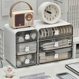 Boxtoday Desktop Organizer Drawer Box Desk Pen Holder Hair Accessories Storage Shelf Cosmetic Stationery Storage Box Home School Office