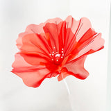 Boxtoday Organza Handmade Silk Poppy Big Flower Wedding Road Guide Chrysanthemum DIY Party Window Decoration Decoration 50cm/60cm70cm