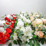 Boxtoday 100cm DIY Wedding Flower Wall Decor Arrangement Supplies Silk Peony Rose Artificial Flower Row Decoration Wedding Arch Backdrop