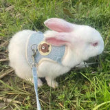 Boxtoday Newest Cute Rabbit Harness and Leash Set Bunny Pet Accessories Vest Harnesses Rabbit Leashes for Outdoor Walking Pets Supplies