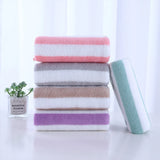 Boxtoday 35x75cm Bath Towel Coral Fleece Microfiber Striped Adult Household Textiles Bathroom Soft Woman Sauna Spa Absorbent Towel