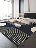 Boxtoday Luxurious Lines Geometric Carpet Living Room Decoration Carpets Large Size Customizable Rugs Comfortable Easy Clean Bedroom Rug