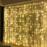 Boxtoday 2x2/3x2/6x3M Wedding Fairy String Light Christmas 300 LED Holiday Garland For Garden Party Outdoor Home Street Curtain Decor