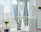 Boxtoday White Pink Grey Lace rose floral tulle Voile sheers Curtains RomanticCurtain Home Decoration 5 SIZE