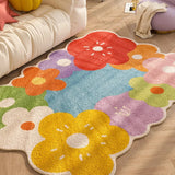 Boxtoday Bedroom Home Carpet Large Area Colorful Living Room Flower Thickened Decoration Rug