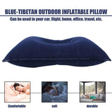 Boxtoday Flocking Inflatable Pillow Ultralight Portable Outdoor Camping Hiking Travel Beach Plane Head Rest Travel Gears Accessories