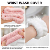 Boxtoday Reusable Spa Wrist Washband Soft Microfiber Towel Wristbands For Washing Face Women Girls Yoga Running Sport Wrist Sweatband