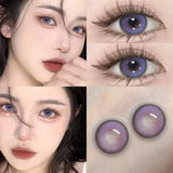 Boxtoday  1 Pair Hot Selling Color Contact Lenses With Prescription Myopia Lenses Green Lens for Women Makeup Yearly Fast Shipping