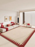 Boxtoday Red Plaid Carpet Lines Artistic Luxurious Bedroom Rugs Large Size Living Room Carpets Comfortable Soft Machine Washable Rug 양탄자