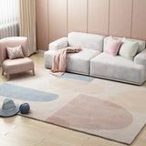 Boxtoday Geometric Fluffy Carpet for Living Room, Bedside Plush Carpets, Modern Fluffy Rug, Fitness Mat, Nordic Bedroom Carpet, Movement