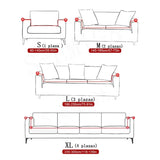 Boxtoday Printed Stretch Sofa Couch Cover For Living Room L Shaped Combination Chaise Sofa Slipcover Home Decor 1/2/3/4 Seats Removable