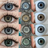 Boxtoday Natural Colored Contact Lenses for Eyes 1pair New Contact Lenses Blue Colorful Lenses Green Lenses Fashion Colored Lens