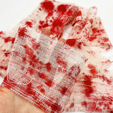 Boxtoday 3m Halloween Bloody Cloth Strips Blood Gauze Bandage Haunted House Warning Isolation Belt Home Horror Party Scene Decor Props