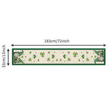 Boxtoday Table Runner Green Irish  Saint  Table Cloth for Dinner Party Supplies