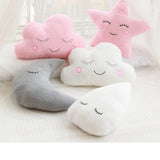 Boxtoday New Stuffed Cloud Moon Star Raindrop Plush Pillow Soft Cushion Toys For Children Baby Kids Girl Christmas Gift Room Car Decor