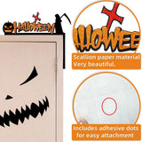 Boxtoday Halloween Door Frame Decoration,Bats,Pumpkins,Spider Webs,Door and Window Corner Stickers, Halloween Home Decoration