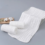 Boxtoday 1PCS Baby Rectangular Bath Towel 6-layer Gauze Super Soft Absorbent Face Towel 35*75