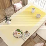 Boxtoday Minimalist Art Gradient Table Mat Oil Proof Waterproof Table Mats Easy Care Tablecloth Kitchen Decoration Easy Clean Tablecloth