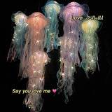 Boxtoday 22*55cm Colorful Jellyfish lantern Ocean Animals Happy Under The Sea Theme Birthday Party Decor Jellyfish lantern Photo Props