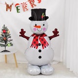 Boxtoday Christmas Standing Snowman Santa Claus Foil Balloon New Year Christmas Decorations Home 2025 Xmas Candy Cane Lollipop Foil Balls