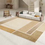 Boxtoday Gold Beige Carpet Stripes Geometric Living Room Carpets Luxurious Artistic Home Decoration Rug Easy Clean Bedroom Rug