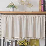 Boxtoday Nordic Style Short Curtains for kitchen Solid Cotton Linen Curtain Wine Cabinet Door Window Small Curtains Wardrobe Curtain