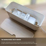 Boxtoday Cable Storage Box Power Strip Wire Case Anti Dust Charger Socket Organizer Network Line Storage Bin Charger Wire Management