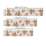 Boxtoday Spring Tulips Flowers Linen Table Runner Dresser Scarves Dining Table Runner Kitchen Wedding Party Holiday Outdoor Picnic Decor