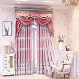Boxtoday European Luxury Thick Half shading Curtains For Living Room Bedroom Embroidered Tulle Curtain Hotel Luxury Home Decor