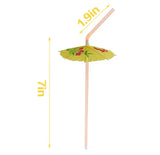 Boxtoday 24pcs/pack straw Drink Fruit Cake Sticks Mini Paper Umbrella Cocktail Parasols Wedding Decoration Birthday Party Supplies