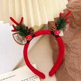 Boxtoday 1Pc Cute Deer Horn Hair Band Children's Christmas Headwear Autumn and Winter Plush Headband Hair Clip Women's Patry Accessories