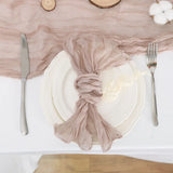 Boxtoday 6PC Sage Green Gauze Cheesecloth Napkin Table placemat Setting Dining Wedding Party Banquet Christmas Banquets Arches Cake Decor