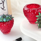 Boxtoday DIY Crystal Epoxy Resin Mold Strawberry Storage Box Fruit Storage Jar Mirror Silicone Mold