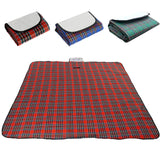 Boxtoday Camping Picnic Mat Portable Beach Blanket Waterproof Moistureproof Plaid Blanket Beach Mat Hiking Travel Foldable Sleeping Mat