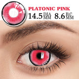 Boxtoday 2PCS/Pair Pink Contact Lenses Halloween Anime Accessories Eye Contacts Color Cosplay Anime Lenses Yearly Contact Lens