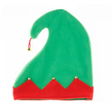 Boxtoday Plush Material Christmas Hat Festive Metal Bell Curled Peak Plush Hat Unisex Santa Hat For Costume Accessory