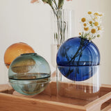 Boxtoday Spherical Glass Vase Creative Art Plant Potted Nordic Hydroponic Terrarium Flower Arrangement Container Table Decor Ornaments