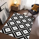 Boxtoday Zebra Printed Carpet Black and White Simplicity Living Room Bedroom Rug Home Decoration Coffee Table Mats Bathroom Non-slip Mat