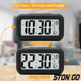 Boxtoday Alaways on Table Clocks Temperature Electronic LED Clocks Mini Music Digital Alarm Clock Backlight Snooze Mute Calendar Desktop