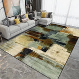 Boxtoday Modern Minimalist Rug Mediterranean Bedroom Living Room Carpet Geometric Printing Rugs Home Non-slip Mats Entry Porch Door Mat